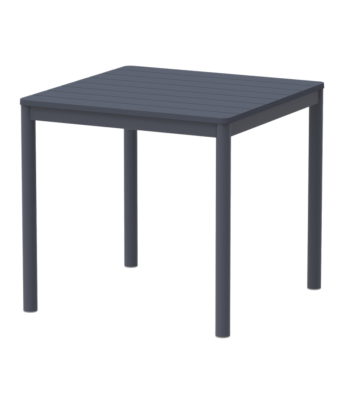 Terrazza kültéri asztal 80×80, sötétszürke