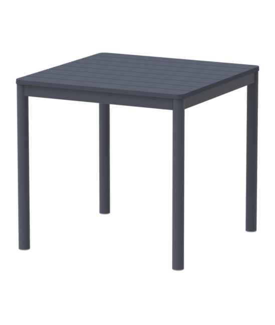 Terrazza kültéri asztal 80×80, sötétszürke