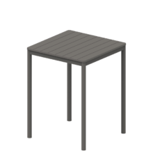 Terrazza Bar 80×80 bárasztal, sötétszürke