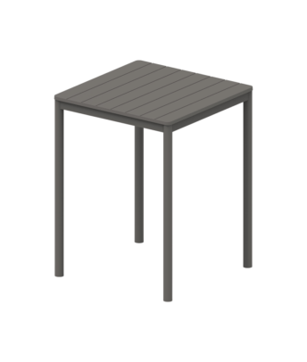 Terrazza Bar 80×80 bárasztal, sötétszürke