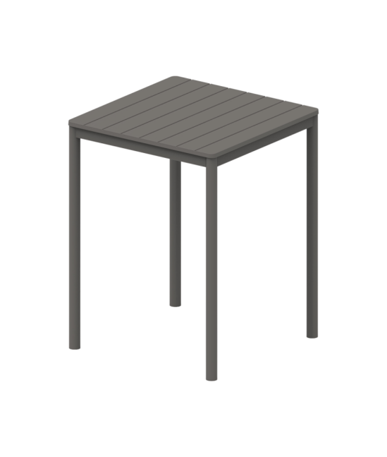 Terrazza Bar 80×80 bárasztal, sötétszürke