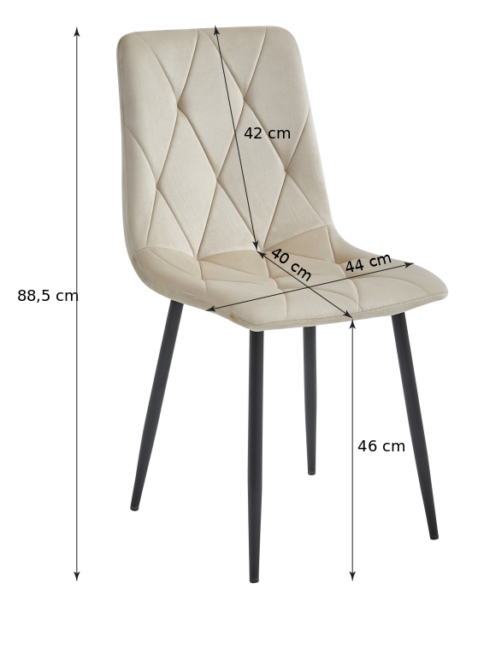 Étkezőasztal szett: Tessa 120×60 artisan tölgy/fekete lábak + 4 db DORA szék sötétzöld/fekete lábbal