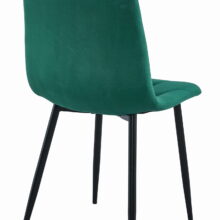 Étkezőasztal szett: Tessa 120×60 artisan tölgy/fekete lábak + 4 db DORA szék sötétzöld/fekete lábbal