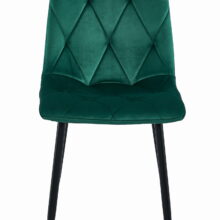 Étkezőasztal szett: Tessa 120×60 artisan tölgy/fekete lábak + 4 db DORA szék sötétzöld/fekete lábbal