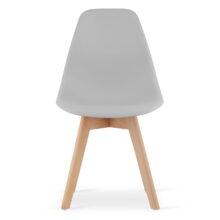 Étkezőasztal szett: Tessa 120×60 cm tölgy/fehér + 4 db KITO szék szürke/natúr láb