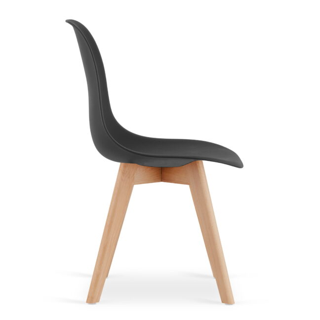 Étkezőasztal szett: Tessa 120×60 artisan tölgy/fekete lábak + 4 db KITO szék fekete/natúr lábbal