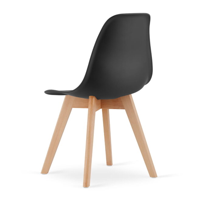 Étkezőasztal szett: Tessa 120×60 artisan tölgy/fekete lábak + 4 db KITO szék fekete/natúr lábbal