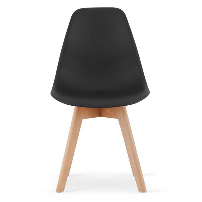 Étkezőasztal szett: Tessa 120×60 artisan tölgy/fekete lábak + 4 db KITO szék fekete/natúr lábbal