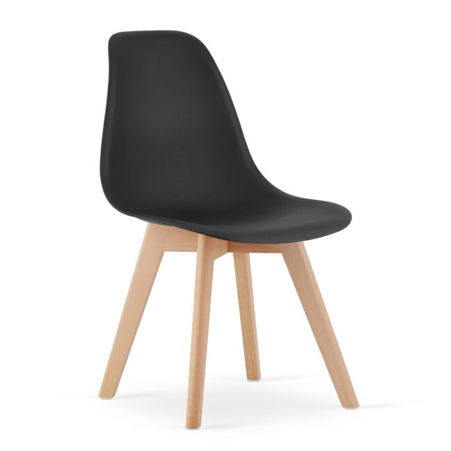 Étkezőasztal szett: Tessa 120×60 artisan tölgy/fekete lábak + 4 db KITO szék fekete/natúr lábbal