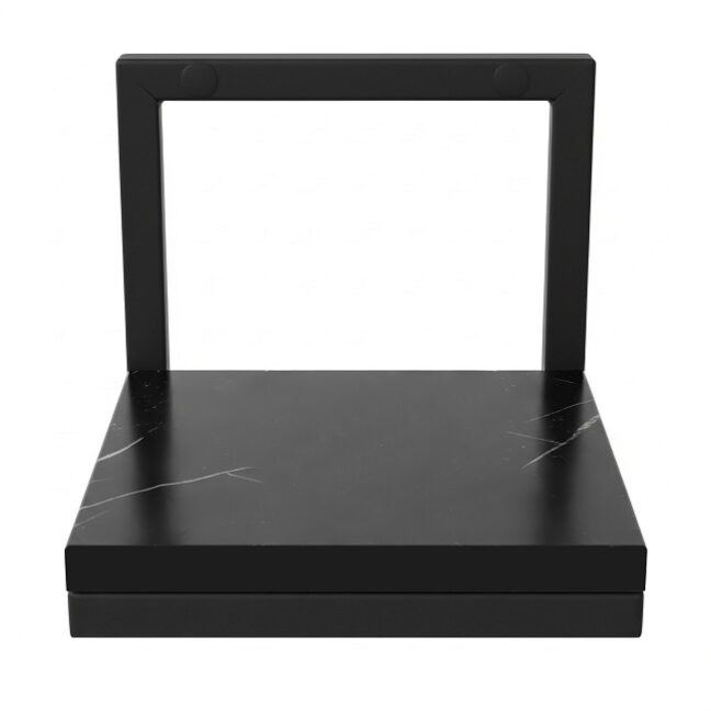 TORGET fali virágtartó loft stílusban, fekete márványhatás