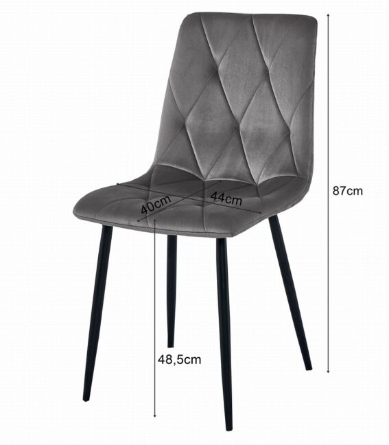 Étkezőasztal szett: NP 120×80 cm craft tölgy/fekete + 4 db DORA szék fekete/fekete láb