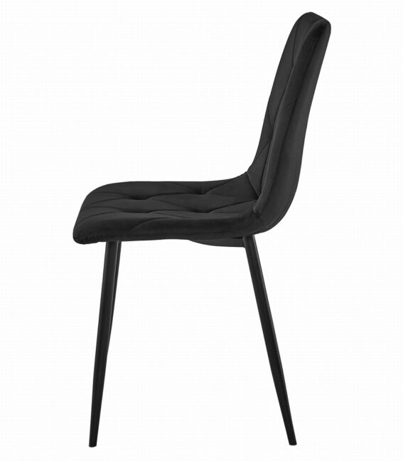 Étkezőasztal szett: NP 120×80 cm craft tölgy/fekete + 4 db DORA szék fekete/fekete láb
