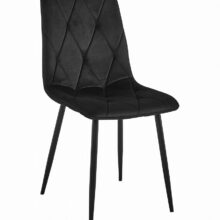 Étkezőasztal szett: NP 120×80 cm craft tölgy/fekete + 4 db DORA szék fekete/fekete láb