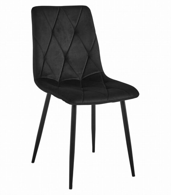 Étkezőasztal szett: NP 120×80 cm craft tölgy/fekete + 4 db DORA szék fekete/fekete láb