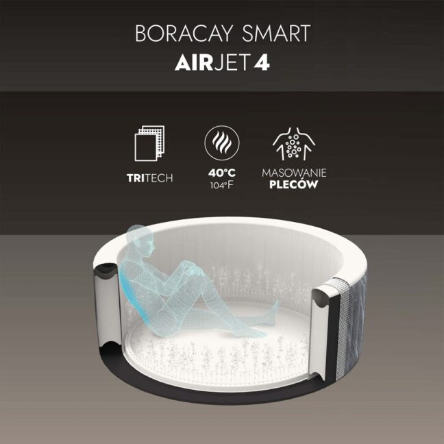 Bestway Lay-Z-SPA Boracay 60175 SMART (Wi-Fi) felfújható jacuzzi