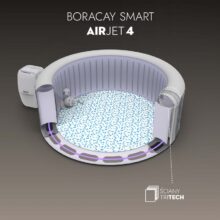 Bestway Lay-Z-SPA Boracay 60175 SMART (Wi-Fi) felfújható jacuzzi