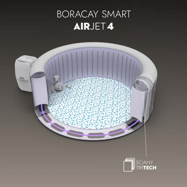 Bestway Lay-Z-SPA Boracay 60175 SMART (Wi-Fi) felfújható jacuzzi
