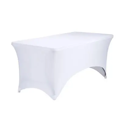 Asztal szoknya terítő téglalap alakú fehér