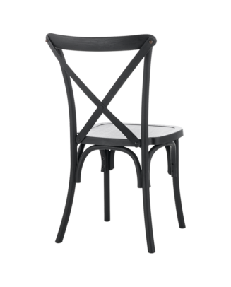 CROSS-BACK POLYWOOD rendezvényszék – fekete