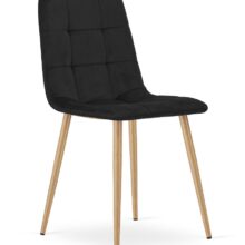 Étkezőasztal szett: NP 120×80 cm artisan tölgy + 4 db KARA étkezőszék, fekete/natúr