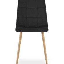 Étkezőasztal szett: NP 120×80 cm artisan tölgy + 4 db KARA étkezőszék, fekete/natúr