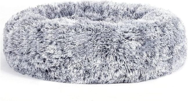 FEANDREA puha, kerek kutya- és macskafekhely 60 cm, szürke