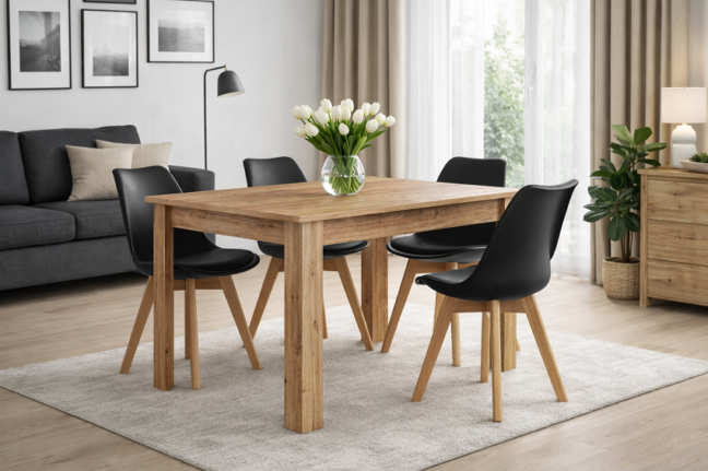Étkezőasztal NP 120 x 80 carft tölgy