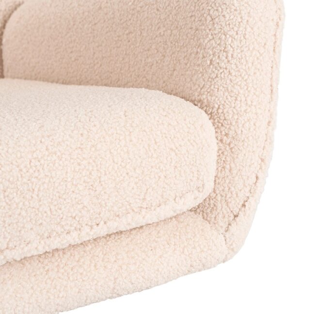 JACKSON hintafotel bézs bouclé