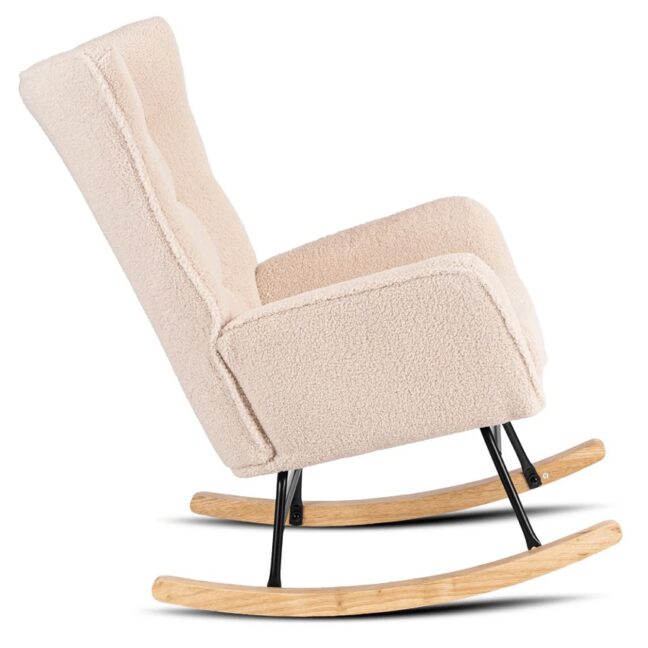 JACKSON hintafotel bézs bouclé