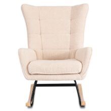 JACKSON hintafotel bézs bouclé