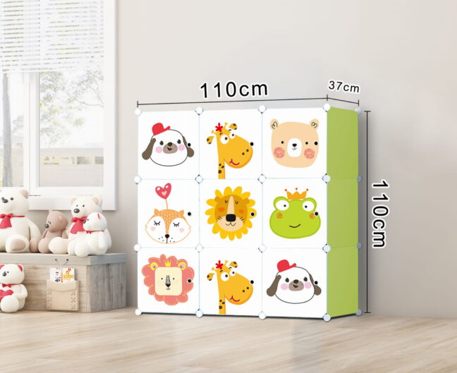 Tárolórendszer gyerekeknek – Animal zöld