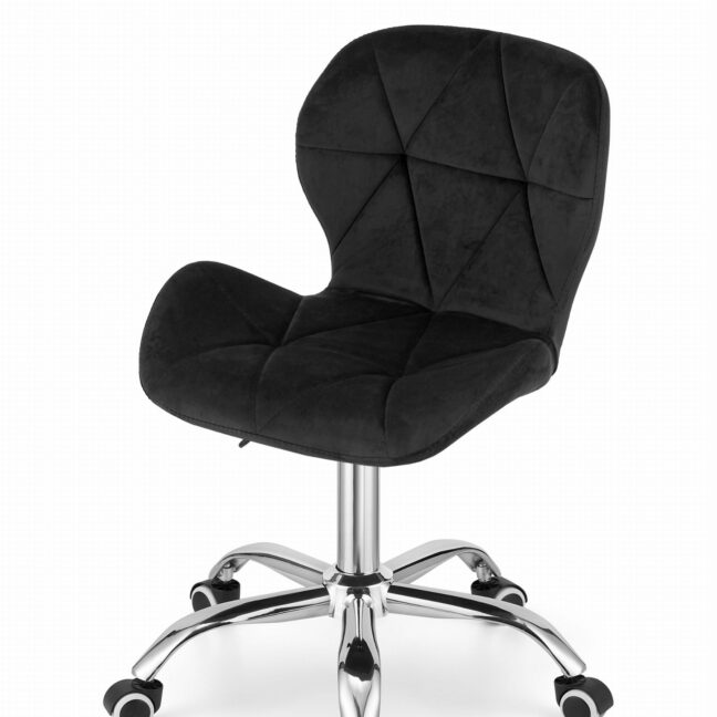 Bársony irodai szék Avola – fekete bársony