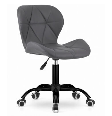 Műbőr irodai szék Noto – szürke/fekete