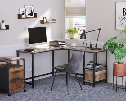 L- alakú irodai íróasztal