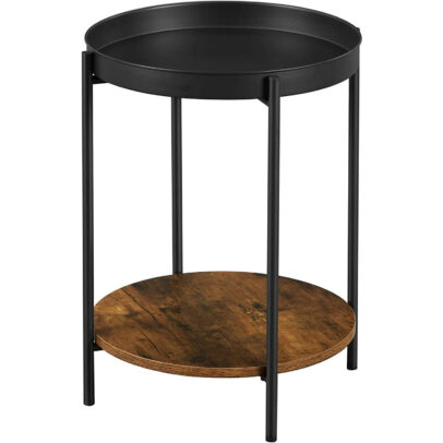 Kisasztal – rusztikus/fekete