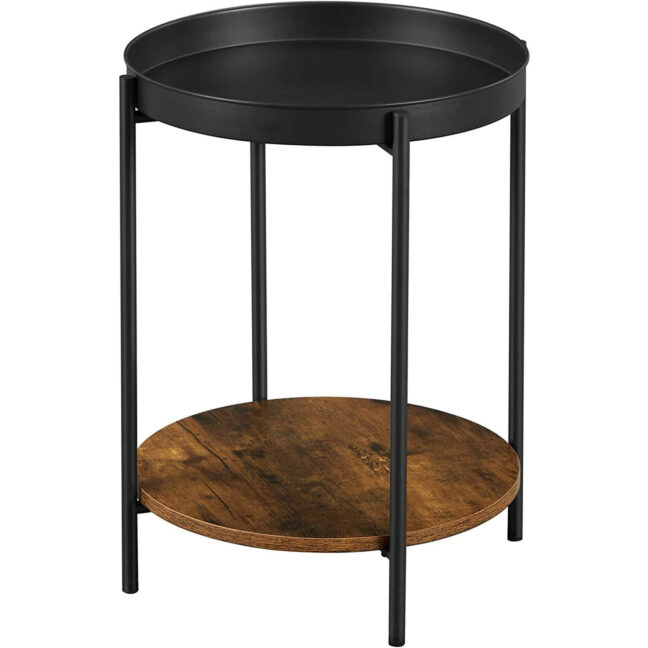 Kisasztal – rusztikus/fekete