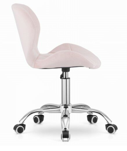 Bársony irodai szék Avola – világos rózsaszín