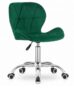 Bársony irodai forgószék AVOLA - zöld