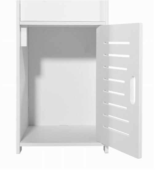 Keskeny fürdőszobai szekrény – fehér 80 cm