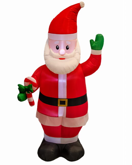 LED-es felfújható Mikulás 215 cm