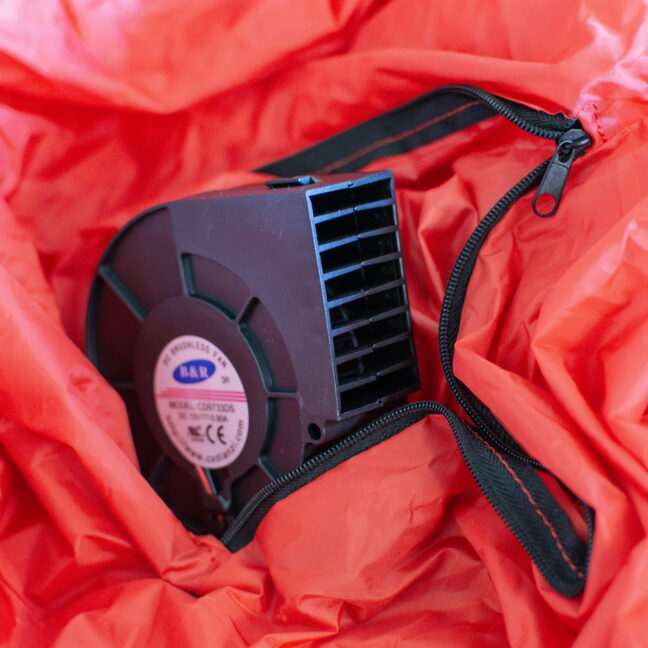 LED-es felfújható Mikulás 215 cm